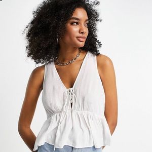 ASOS flowy summer top- never worn! 🌬️🤍☁️